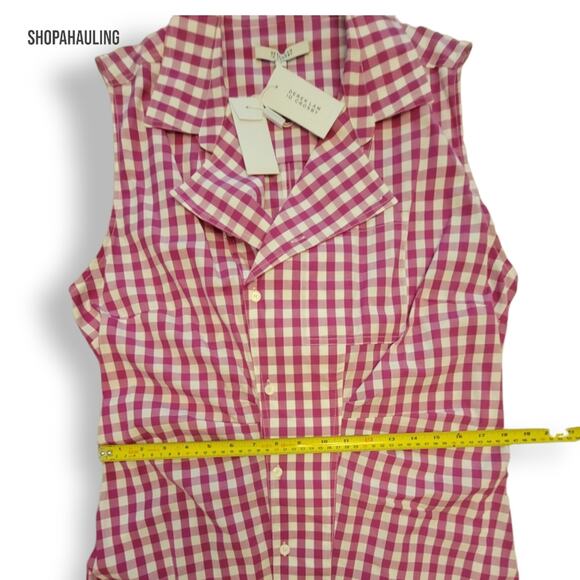 Derek Lam 10 Crosby - Pink Satina Button Shirt Dress - Size 16 (Large*) - Picture 12 of 14